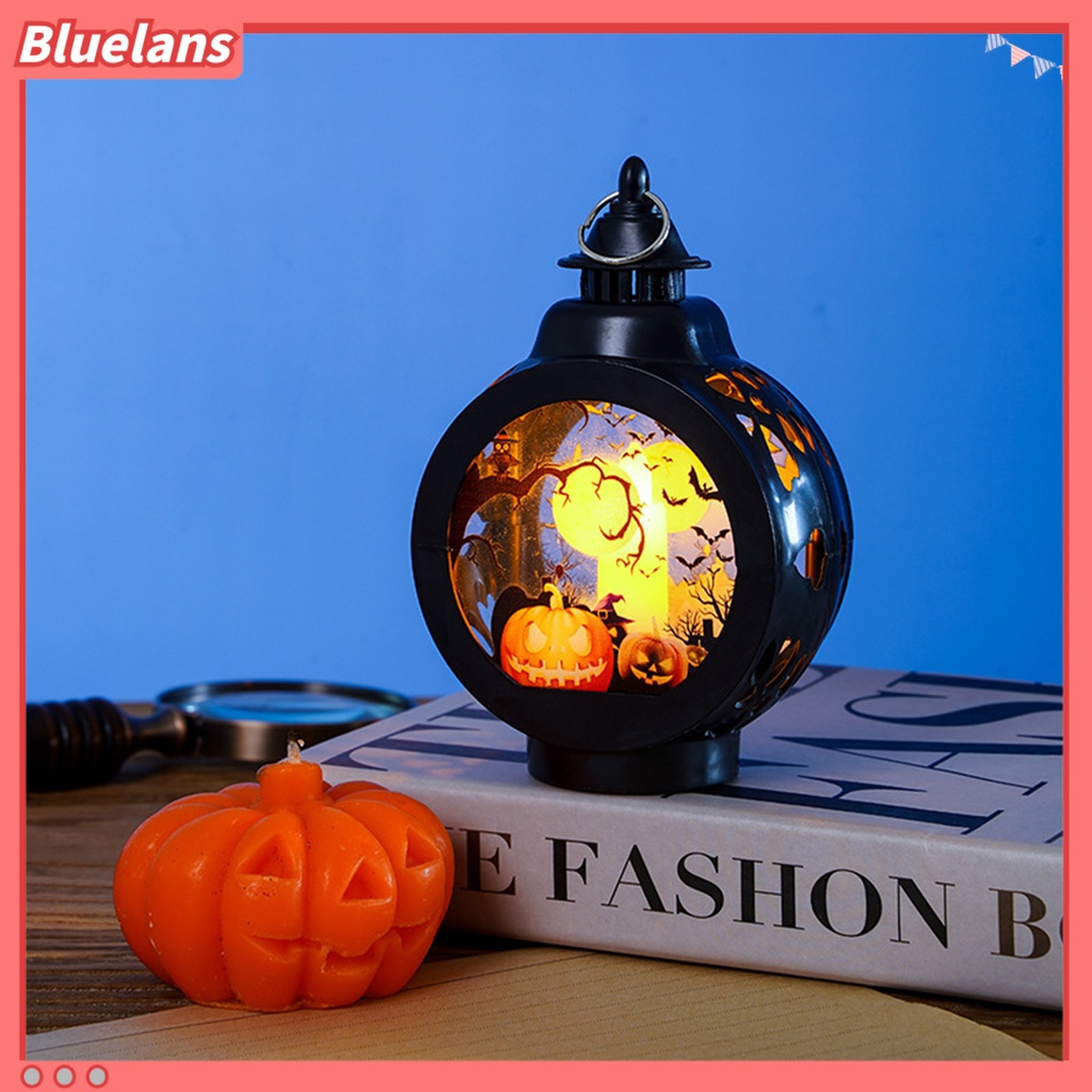 (In Stock) Lampu Lentera LED Bentuk Labu Halloween Tahan Air