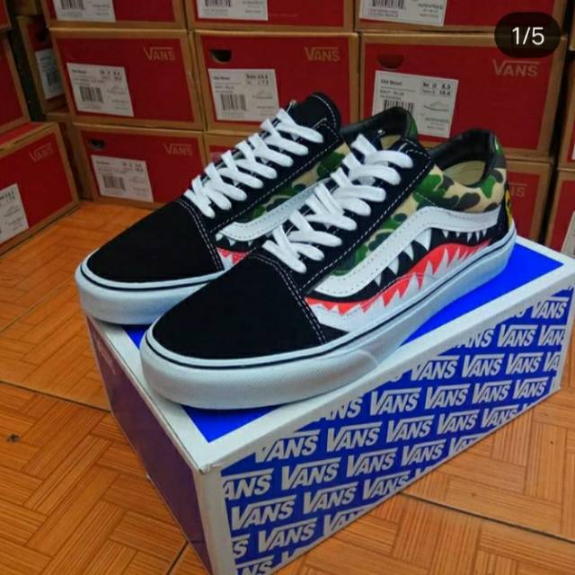 Vans oldschool Bape Camo B/w