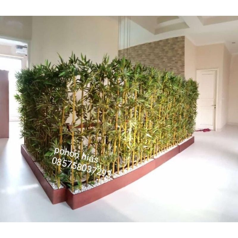 bunga hias plastik/sekat ruangan