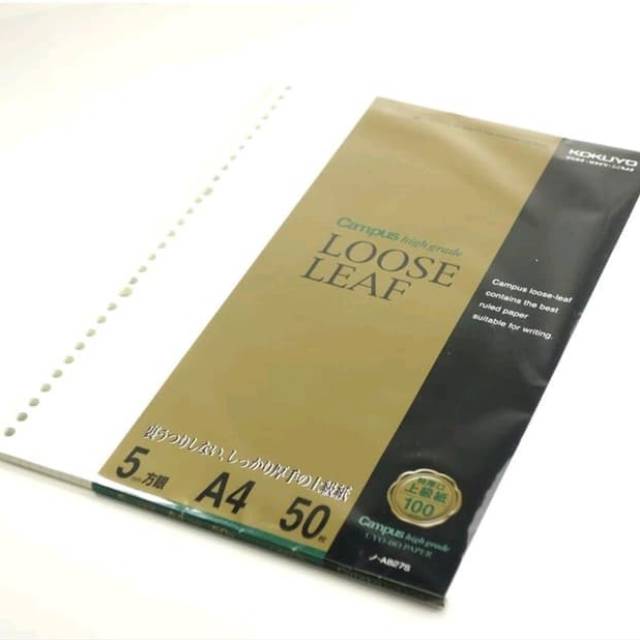 

Kokuyo loose leaf kotak2 A4 high grade