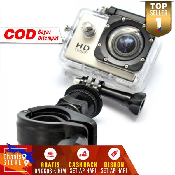 Mounting GoPro YiCam Ganggang Sepeda Handlebar Seatpost Roll Cage Mount 17-30mm Go Pro Xiaomi Yi