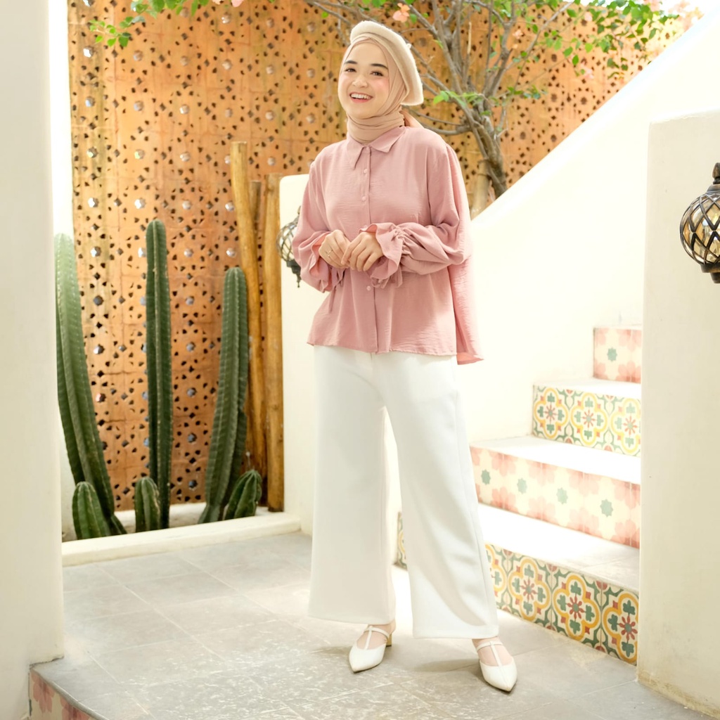 SYAFANIA SHIRT / ATASAN JUMBO / BLOUSE / KEMEJA / ATASAN KERJA