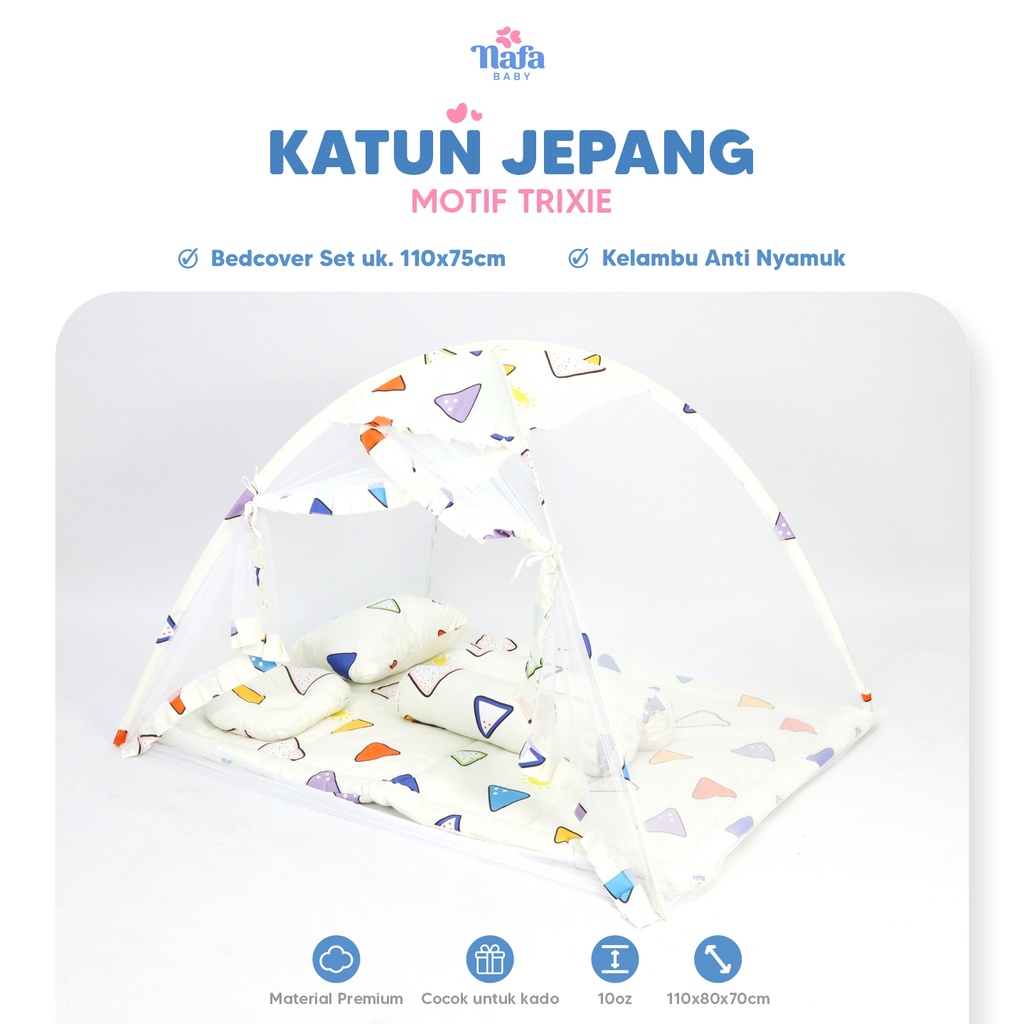 NAFA BABY - Bedcover Bayi Set Include Kelambu Tenda Bayi | Perlengkapan Tidur Bayi | Katun Jepang