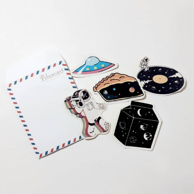 

ufo & astronot sticker pack (35 pcs)