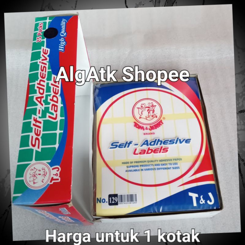 Label stiker tom&jerry no.129 harga 1 kotak
