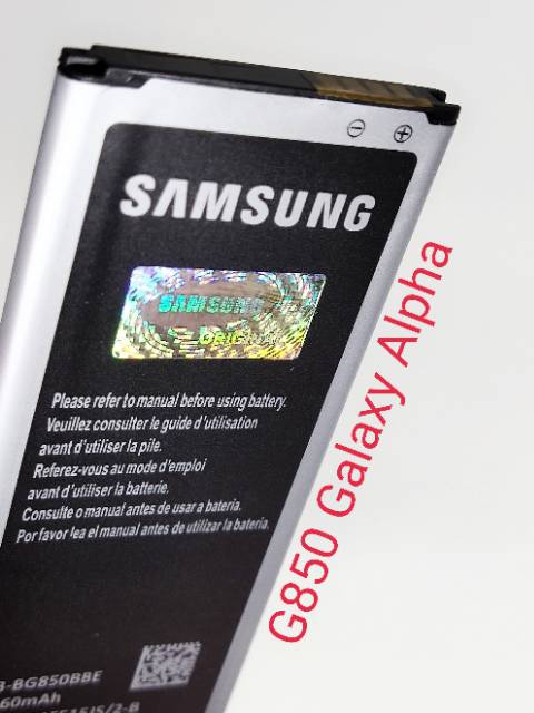 Baterai Samsung Galaxy Alpha G850  EB-BG850BBE original