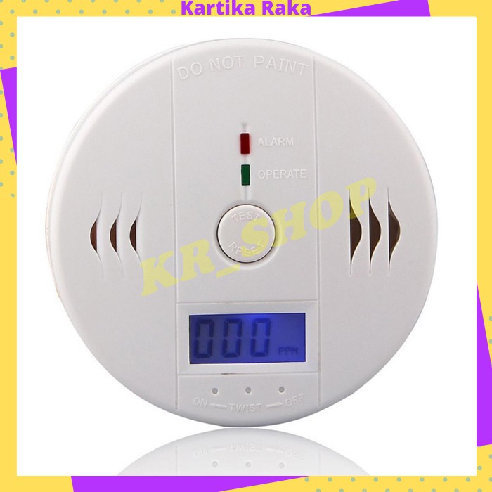 KR Carbon Monoxide Smoke Alarm Detector / Detektor CO2