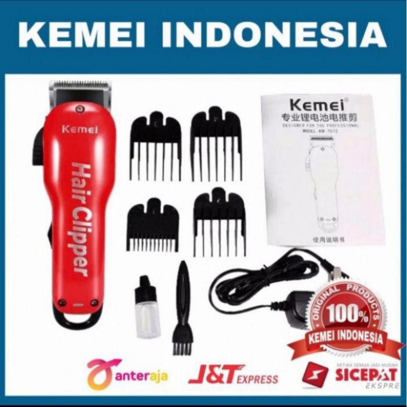 mesin cukur rambut reachargeable KEMEI KM-707z clipper km 707z