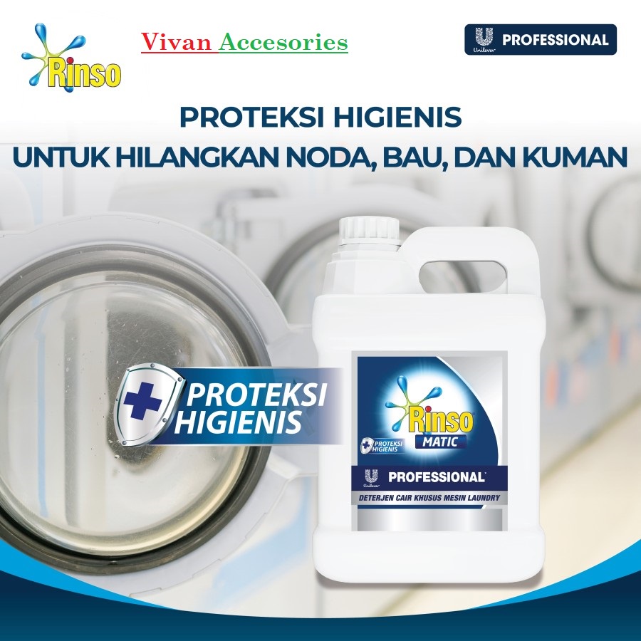 RINSO MATIC Profesional DETERJEN CAIR Laundry jerigen 4,5ltr