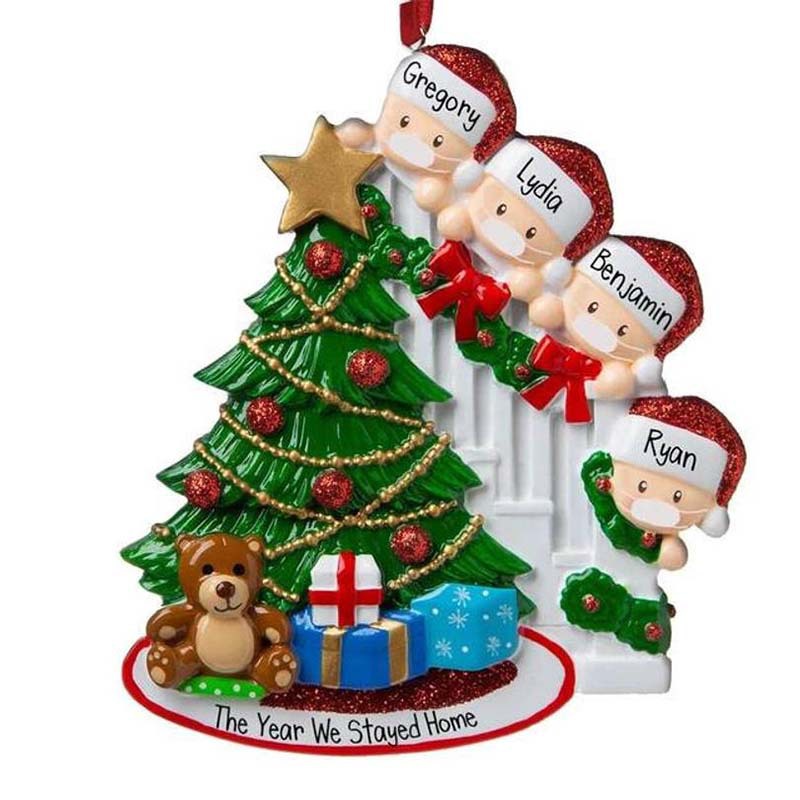 Personalized family Christmas tree pendant decorations/Cute Christmas Tree Decorative Pendant Accessories