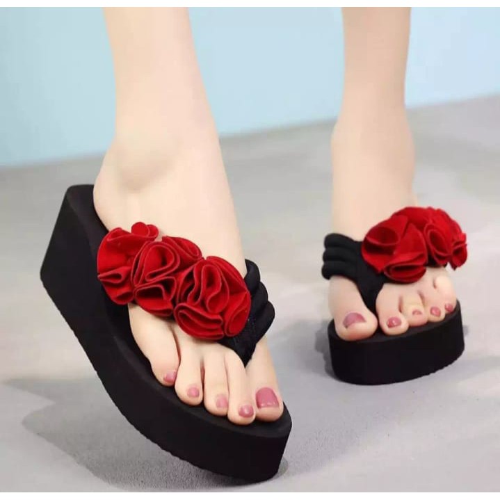 wedges spon wanita bunga GF2C