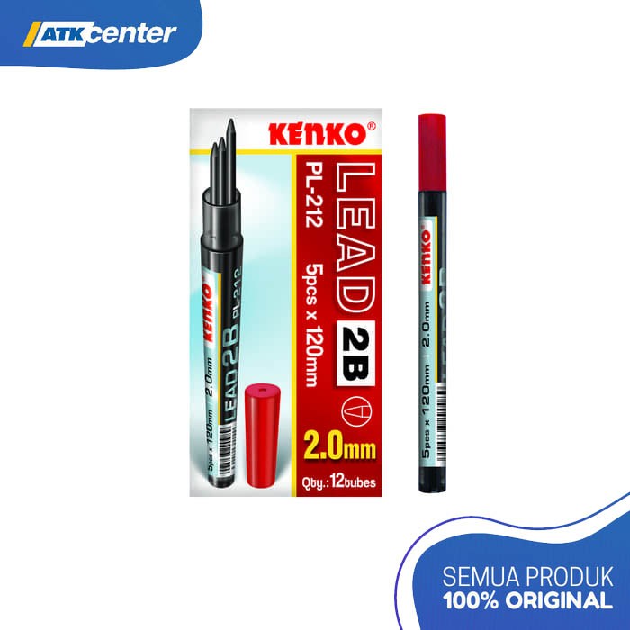 

Pencil Lead / Isi Pensil Mekanik Kenko 5P PL-212 2MM