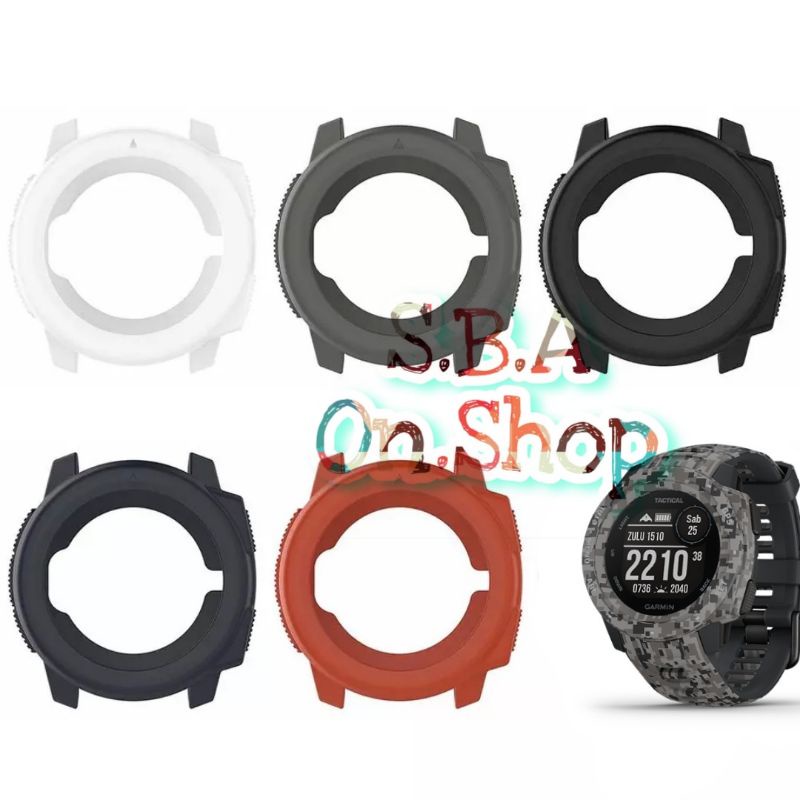 Case Cover Casing Soft Silicone Karet Garmin Instinct 2 1 Solar Tactical Series Pelindung Jam