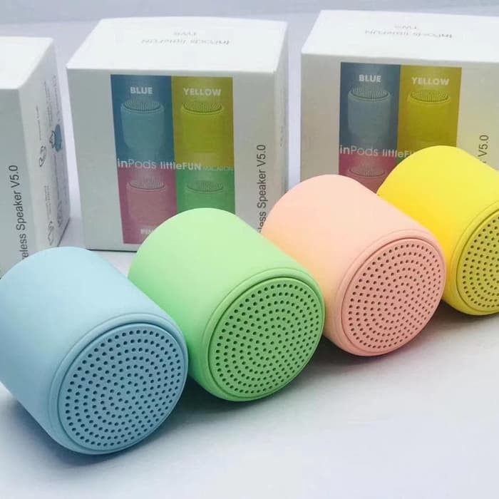 Mini Portable Bluetooth Speaker Macaron Stereo Wireless Speaker Musik Waterproof [QTOP.ID]