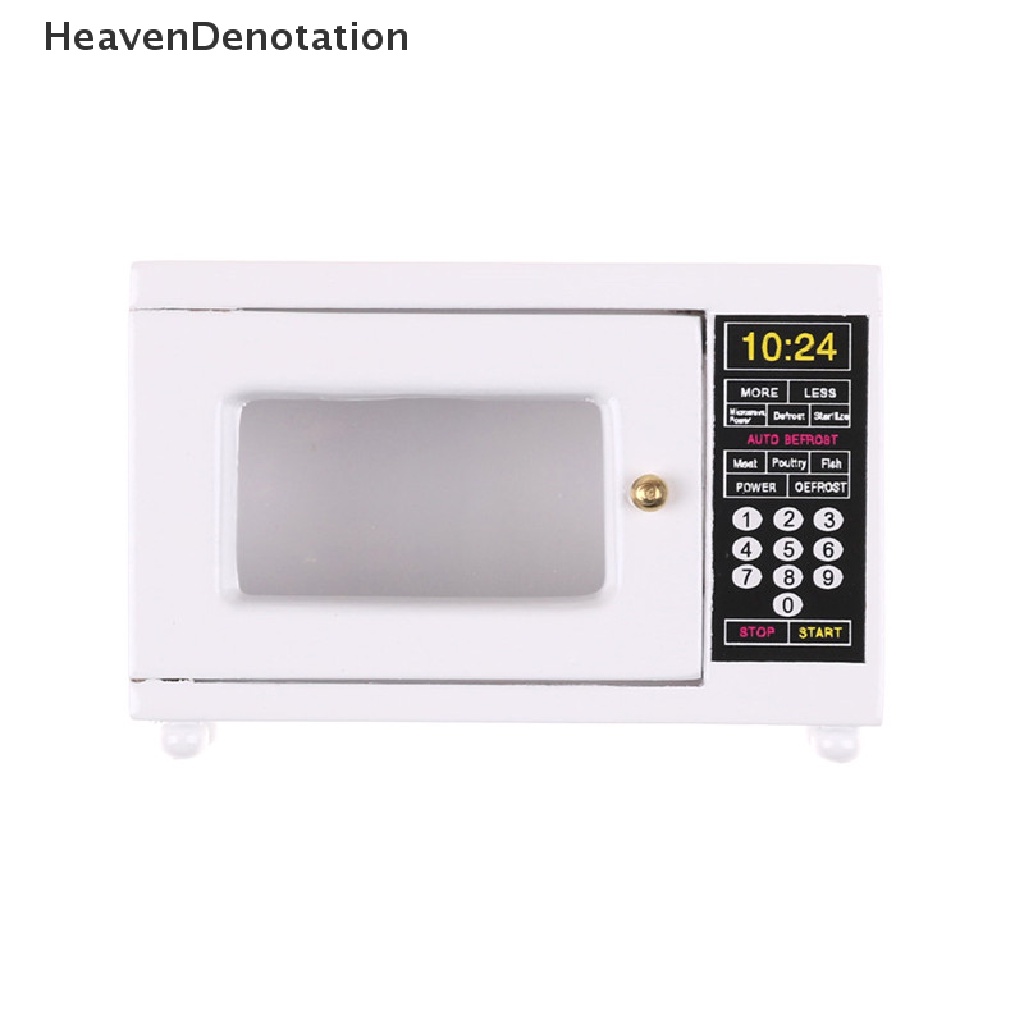 [HeavenDenotation] Dollhouse Miniature Furniture Kitchen Accessory Wood Microwave Oven 1:12