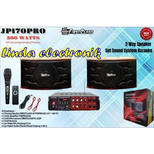 Paket speaker Karaoke Murah 6,5" FIRSTCLASS JP170PRO ORIGINAL