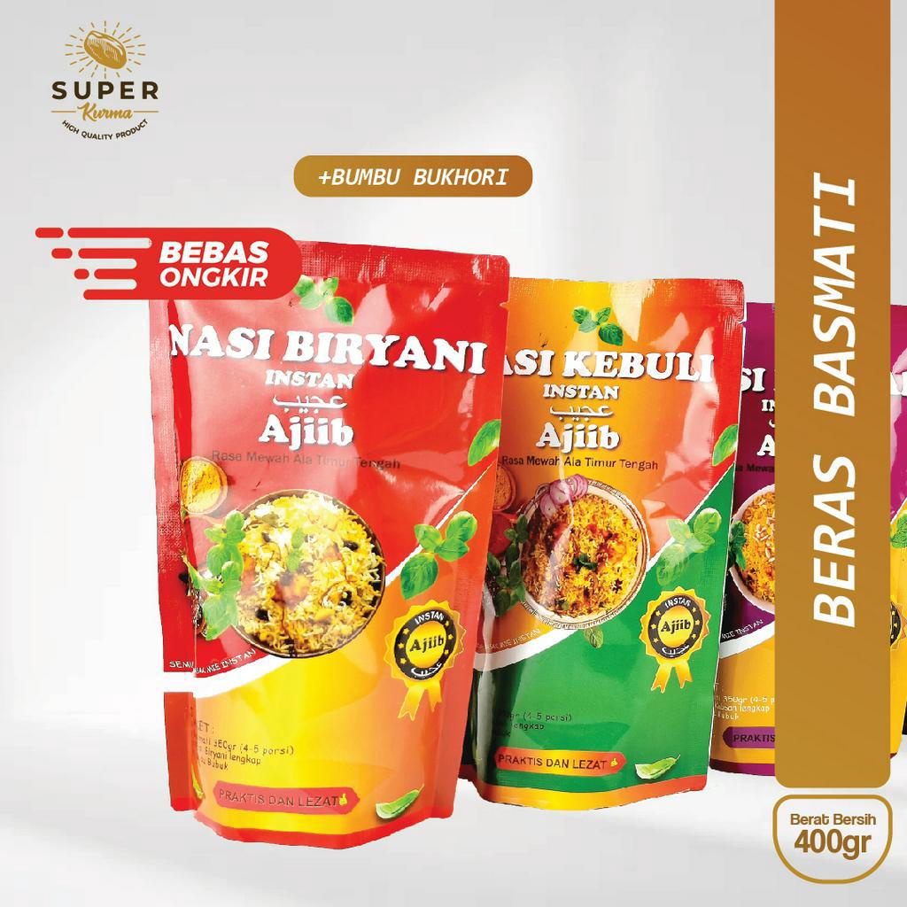 

Beras Basmati Bumbu Instant Kebuli, Mandhi, Kabsah, Biryani, dan Bukhori