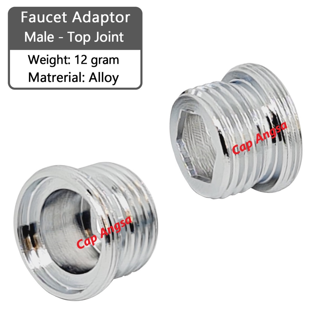 ADAPTOR ADAPTER SAMBUNGAN KERAN FAUCET HOSE CONECT ALLOY DRAT KONVERTER KRAN NEPEL MALE FEMALE CONNECTOR KONEKTOR