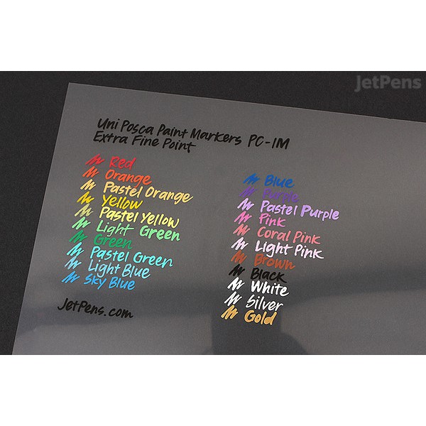 Uni Posca Marker - PC-1M Extra Fine Point 6 Color Set