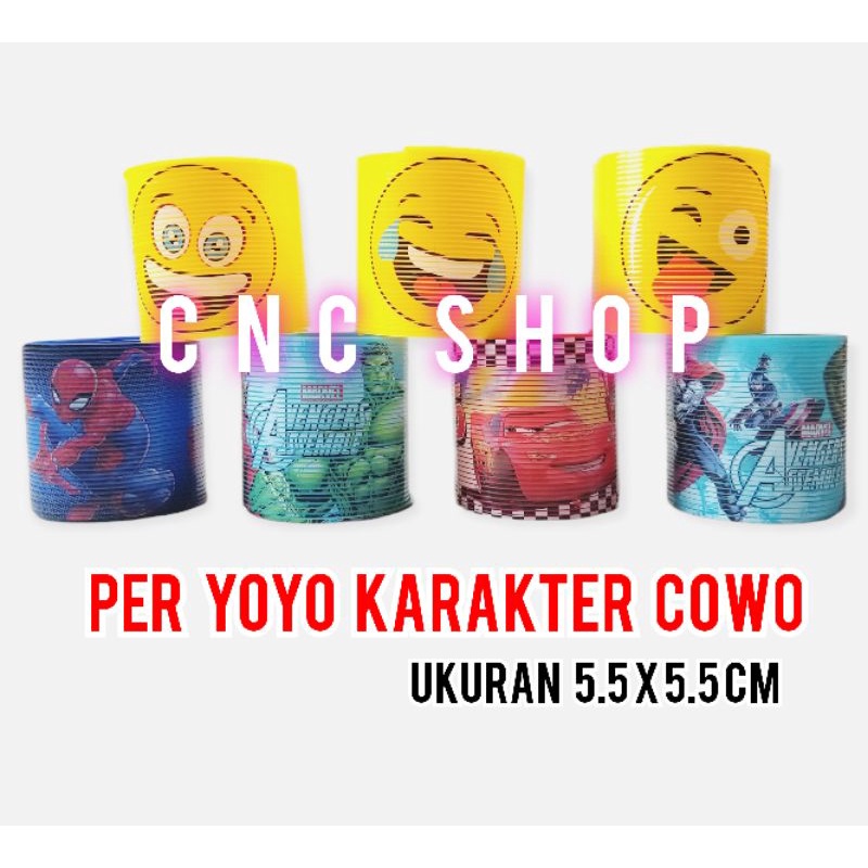 Per Slinky /Per Pegas Besar /Per Yoyo Lucu Karakter Unicorn Emoji Avengers Frozen Mainan Anti Stress Anak Magic Spring