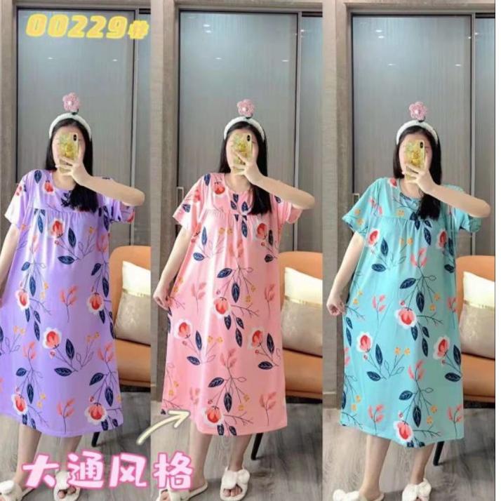 Big Sale.. Daster Jumbo Wanita Dress Korea Baby Doll LD 120 Piyama Import Korean Style Termurah
