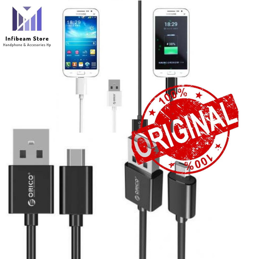 Orico Micro USB to USB 2.0 USB Cable Kabel Data 3 Ampere -  ORICO ADC05 Micro Usb Charger & Sync Dat