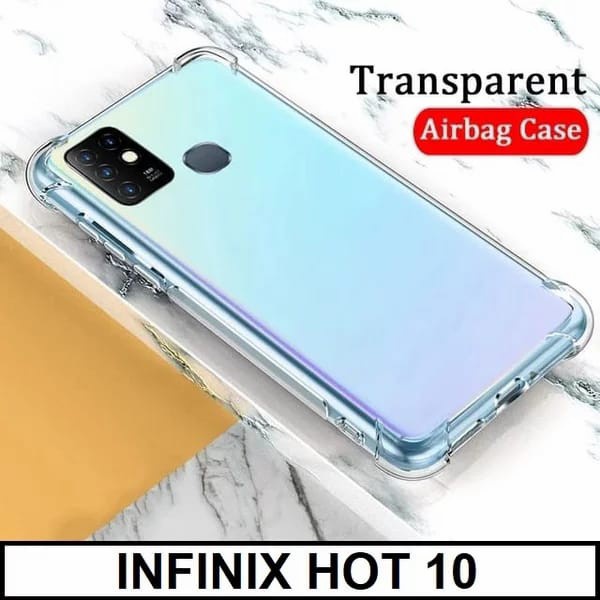 INFINIX HOT 10 HOT 10S HOT 10 PLAY CASE ANTI CRACK SOFTCASE BENING TRANSPARAN, SOFTCASE ANTICRACK