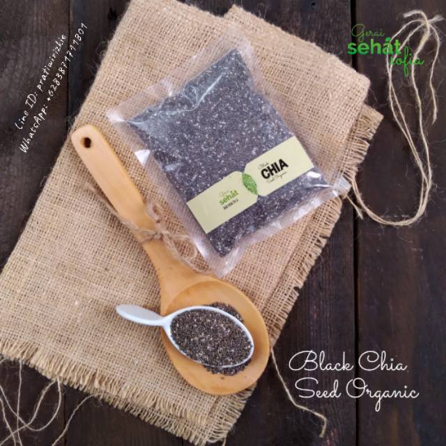 

100gr Black Chia Seed Organic | pratiwirizkie | gerai sehat sofia | kokipro | cielov | pilov | jsr