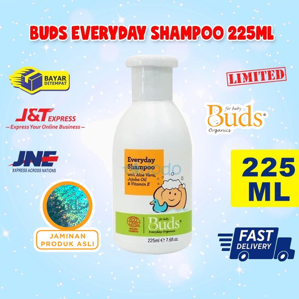 Buds Everyday Shampoo 225ML / Sampo Mandi Perawatan Kulit Bayi dan Anak