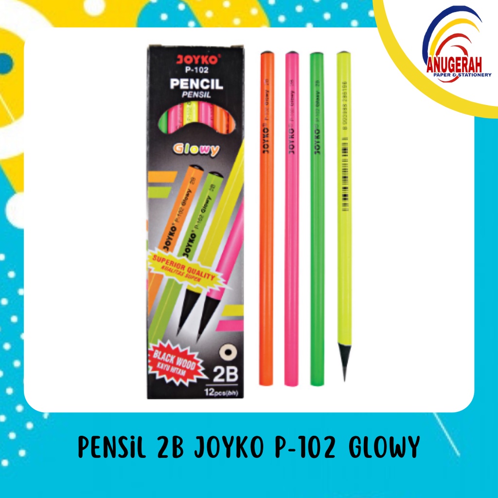 

Pensil 2B Joyko P-102 Glowy (LSN)