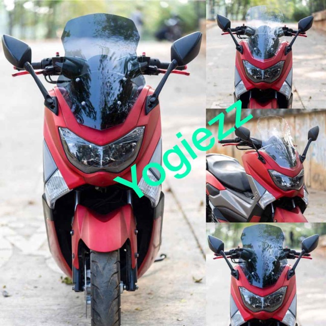 windshield highway nmax winshield yamaha nmax tinggi 55 cm visor sectbill nmax windshield nmax new 2