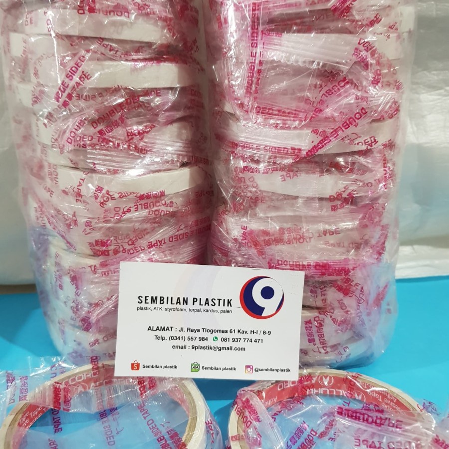 

Isolasi Double Tape merk ACCORD 12 mm isi 24 pcs Termurah