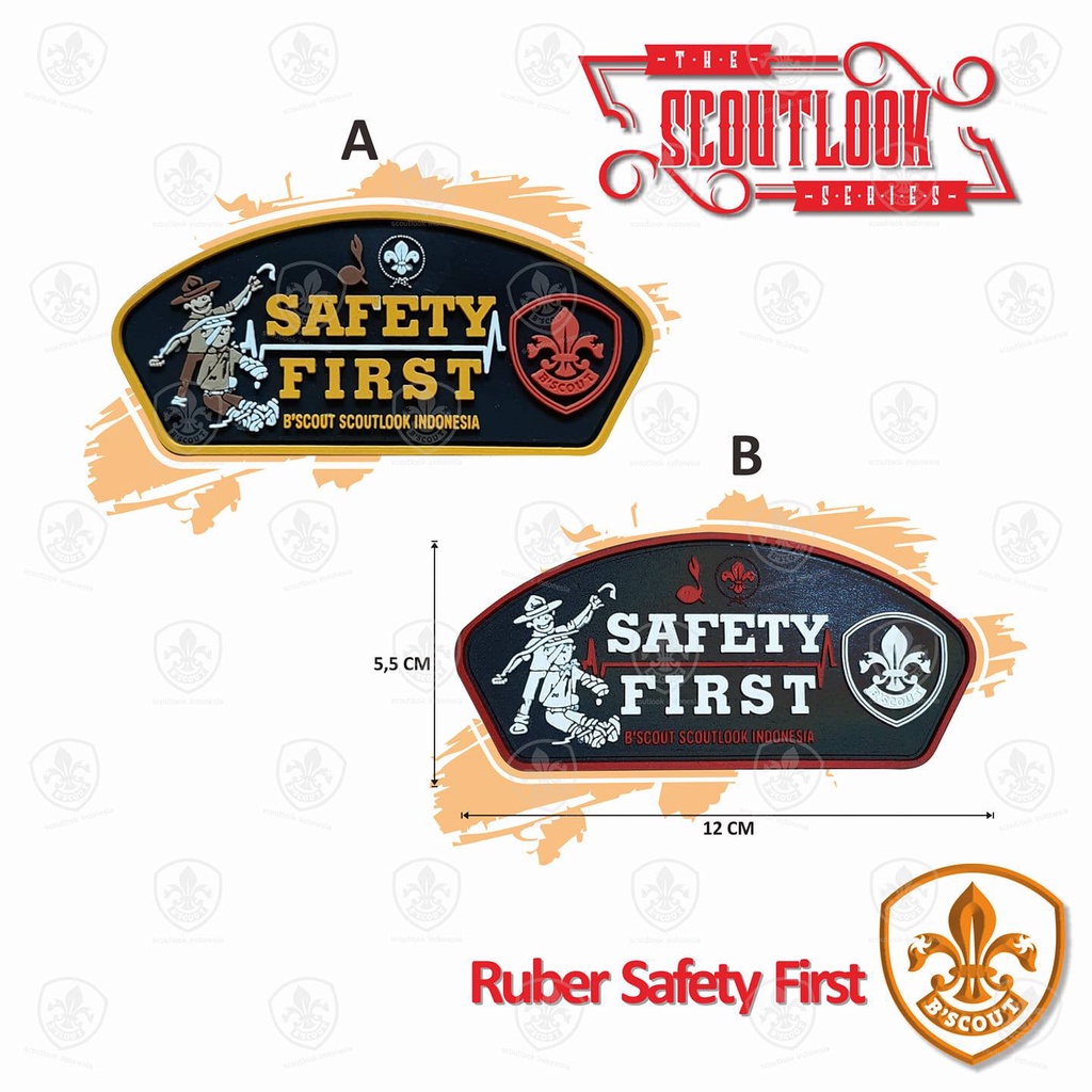 Bscout Scoutlook- Rubber Badge Pramuka