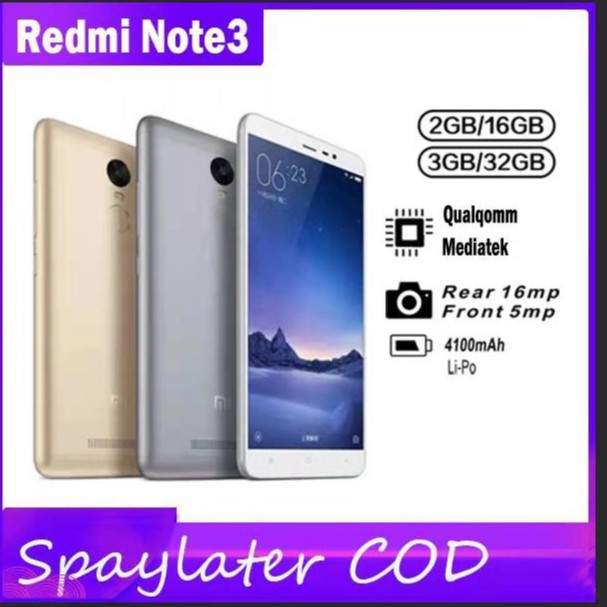 Xiaomi Redmi Note3 - Note 3 2/16GB - 3/32GB | Shopee Indonesia
