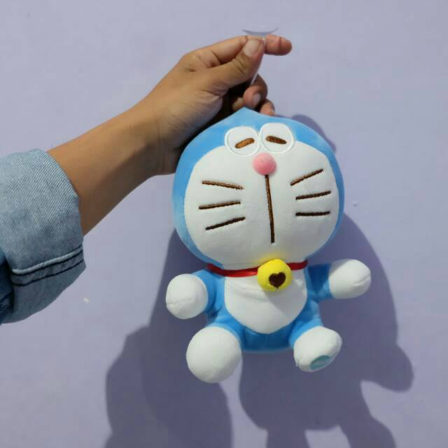 Boneka soft Doraemon 20cm tempel kaca boneka souvenir wedding kantor office ultah kado cat kucing