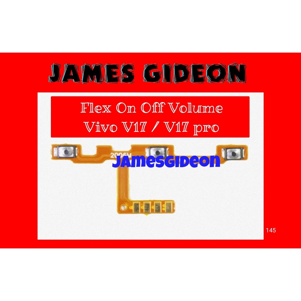 FLEXIBEL TOMBOL POWER ON OFF VOLUME VIVO V17 VIVO V17 PRO