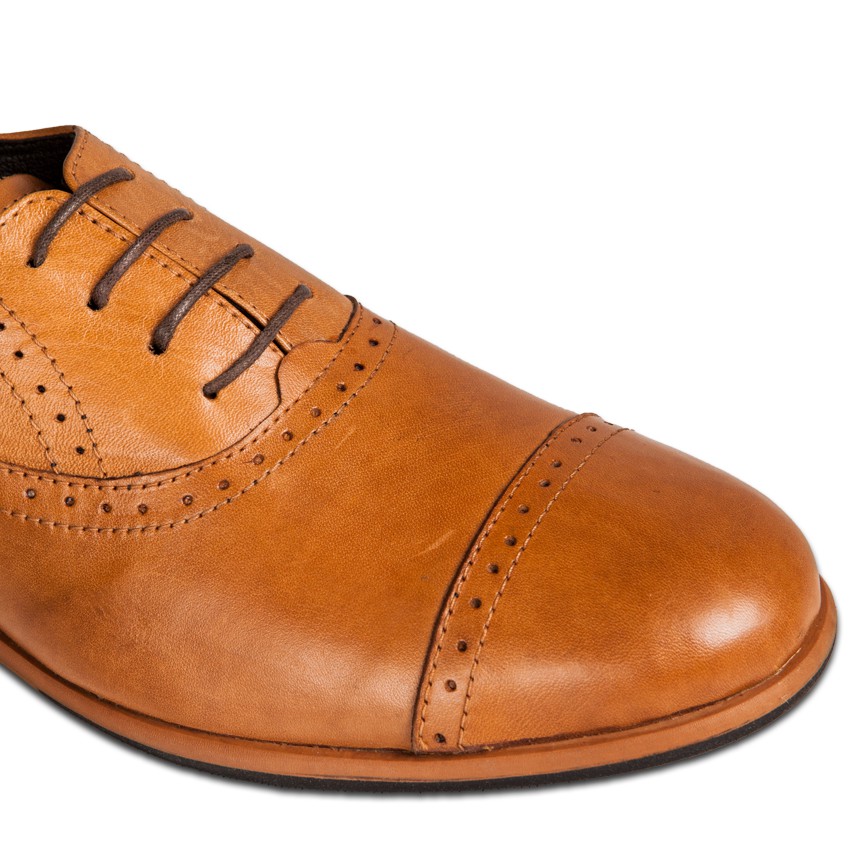 GILLY BROGUES TAN WOMEN SHOES