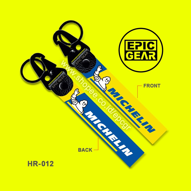HIGH QUALITY GANTUNGAN KUNCI MICHELIN PREMIUM KEYCHAIN SEPEDA MOTOR LOGO SPONSOR MOTOGP MEREK BAN TU
