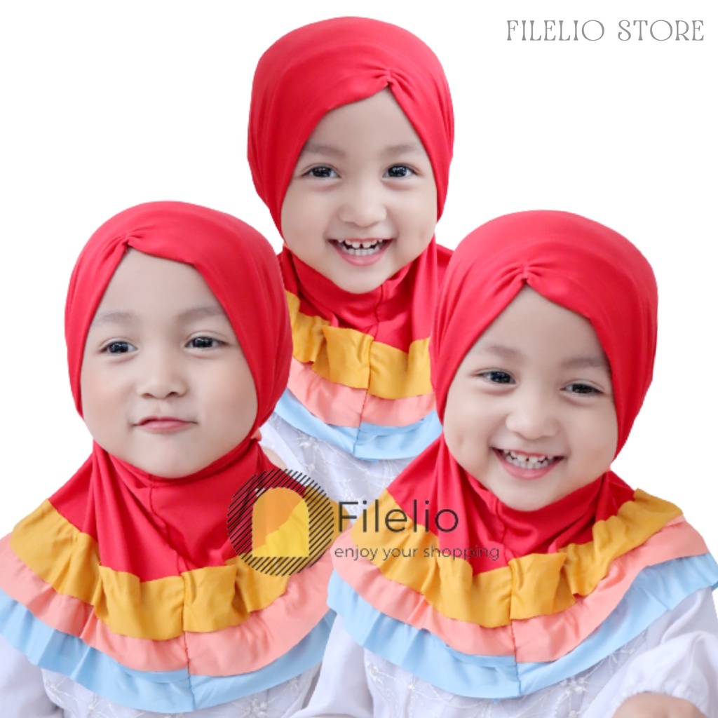 TERMURAH Kerudung Anak 1 tahun Gotik Pelangi Hijab Anak 2 Tahun Murah Terbaru Krudung Anak Bayi