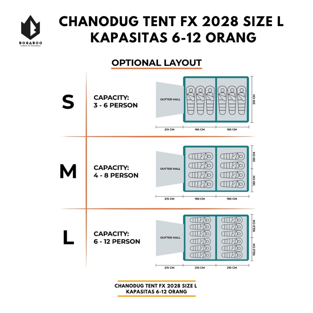 Tenda family chanodug ragha 6 - 12 person - tenda tunnel - tenda keluarga - tenda family - tenda camping fami