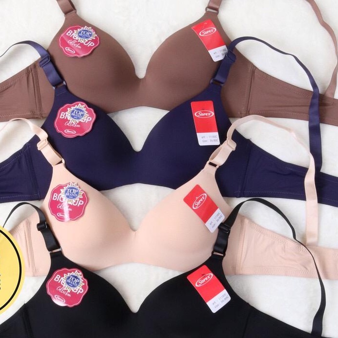 BH BRA SOREX 11180 CUP C JUMBO BESAR BAHAN SEAMLESS LICIN NYAMAN DI PAKAI SEHARI HARI TANPA KAWAT BUSA TIPIS SIZE 36 38 40 42 / ARA98STORE