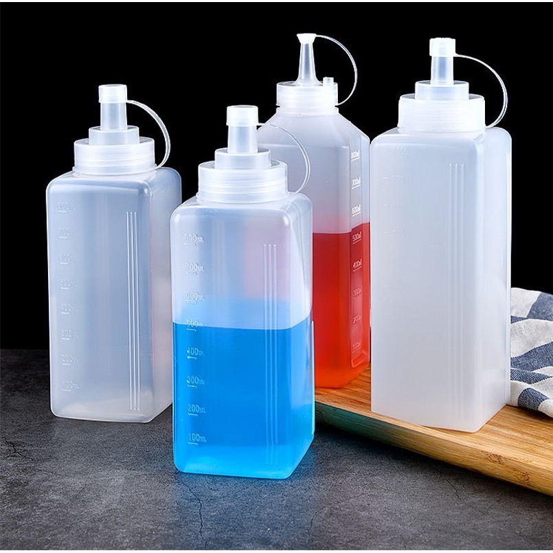 Botol Saus 800 / 1000ml Model Remas Anti Bocor Untuk Dapur