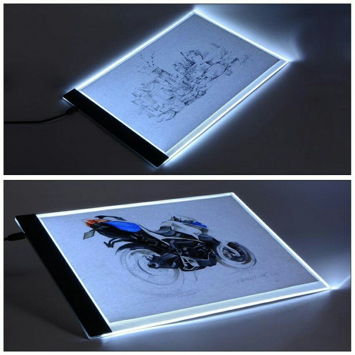 LED Drawing Tracing Stensil Board A4 A5 Papan Jiplak  