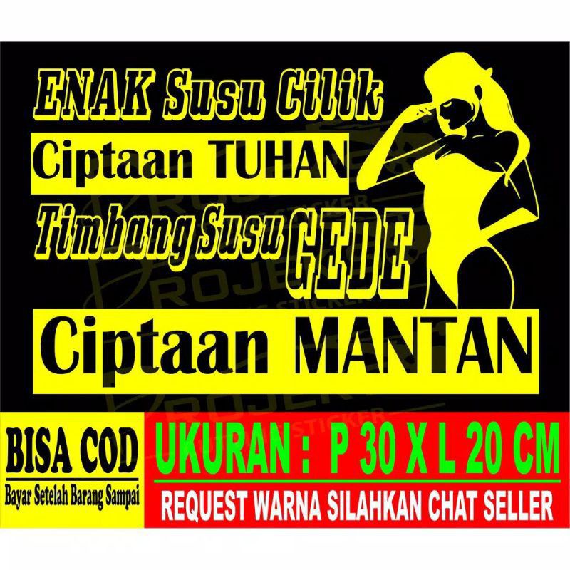 stiker lucu stiker kata kata sticker mobil