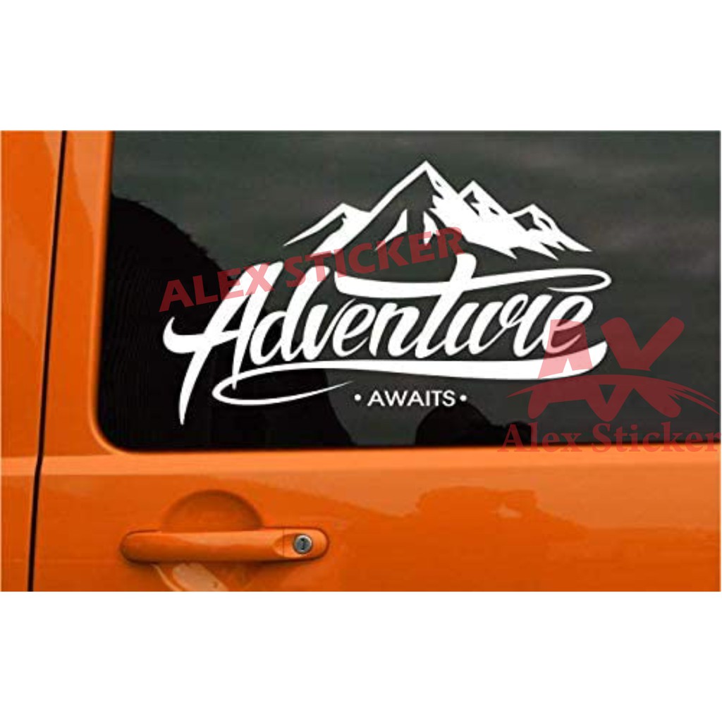 STIKER STICKER MOBIL CUTING STIKER ADVENTURE UNIVERSAL