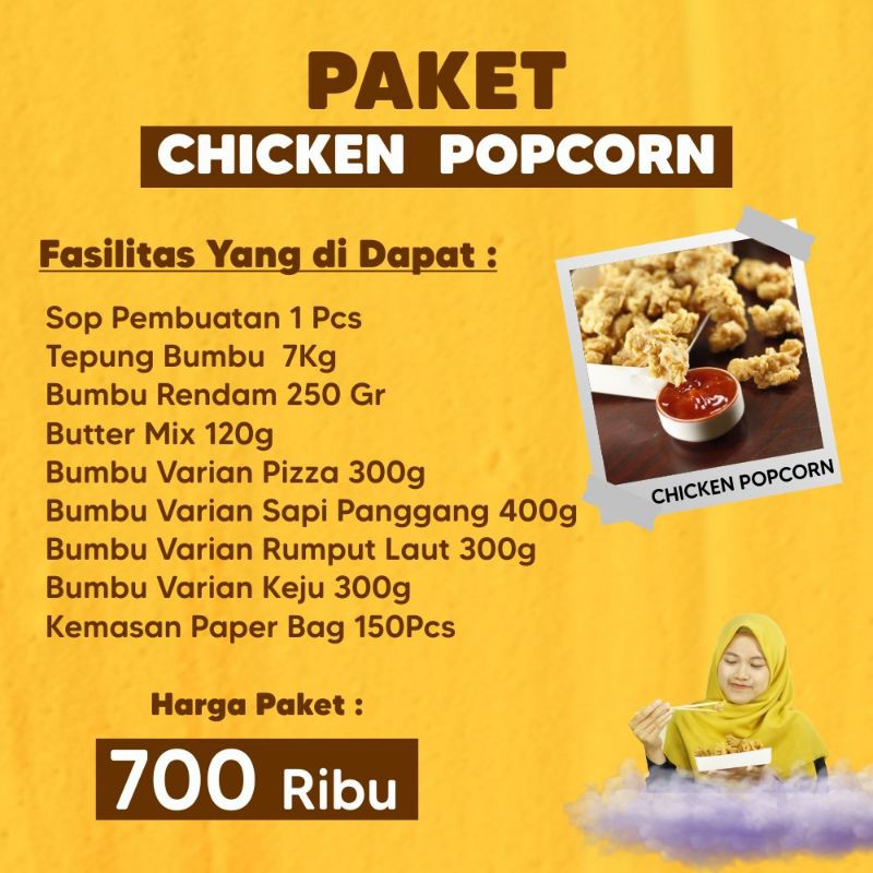 

Paket Bahan Baku Ayam Popcorn