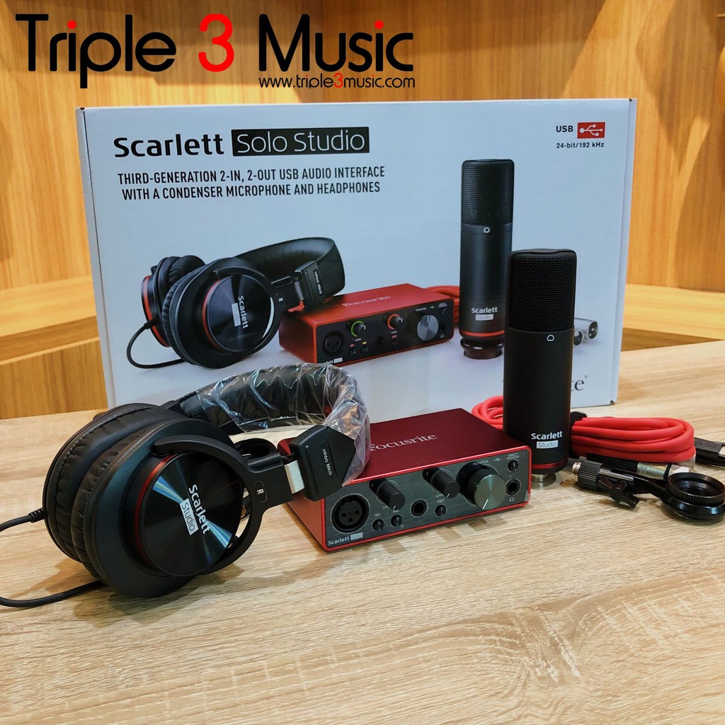 Focusrite Scarlett Solo Studio 3rd Generation Paket Recording