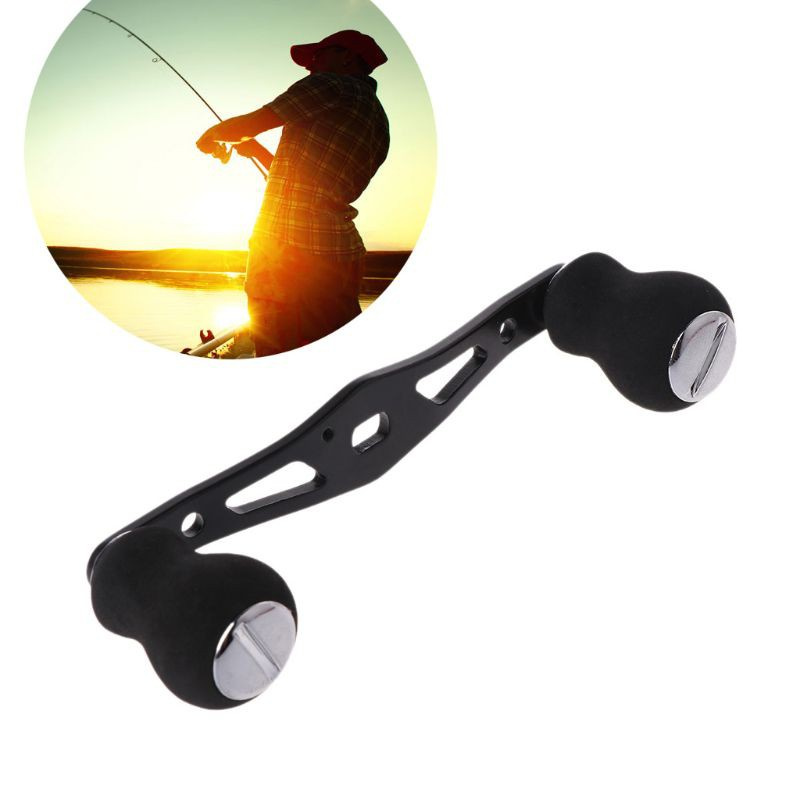 CRE  Fishing Handle Reel Double Knob Replacement Baitcasting Accessory Aluminum Alloy