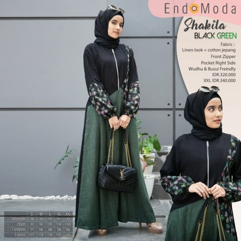 Gamis muslimah endomoda shakila