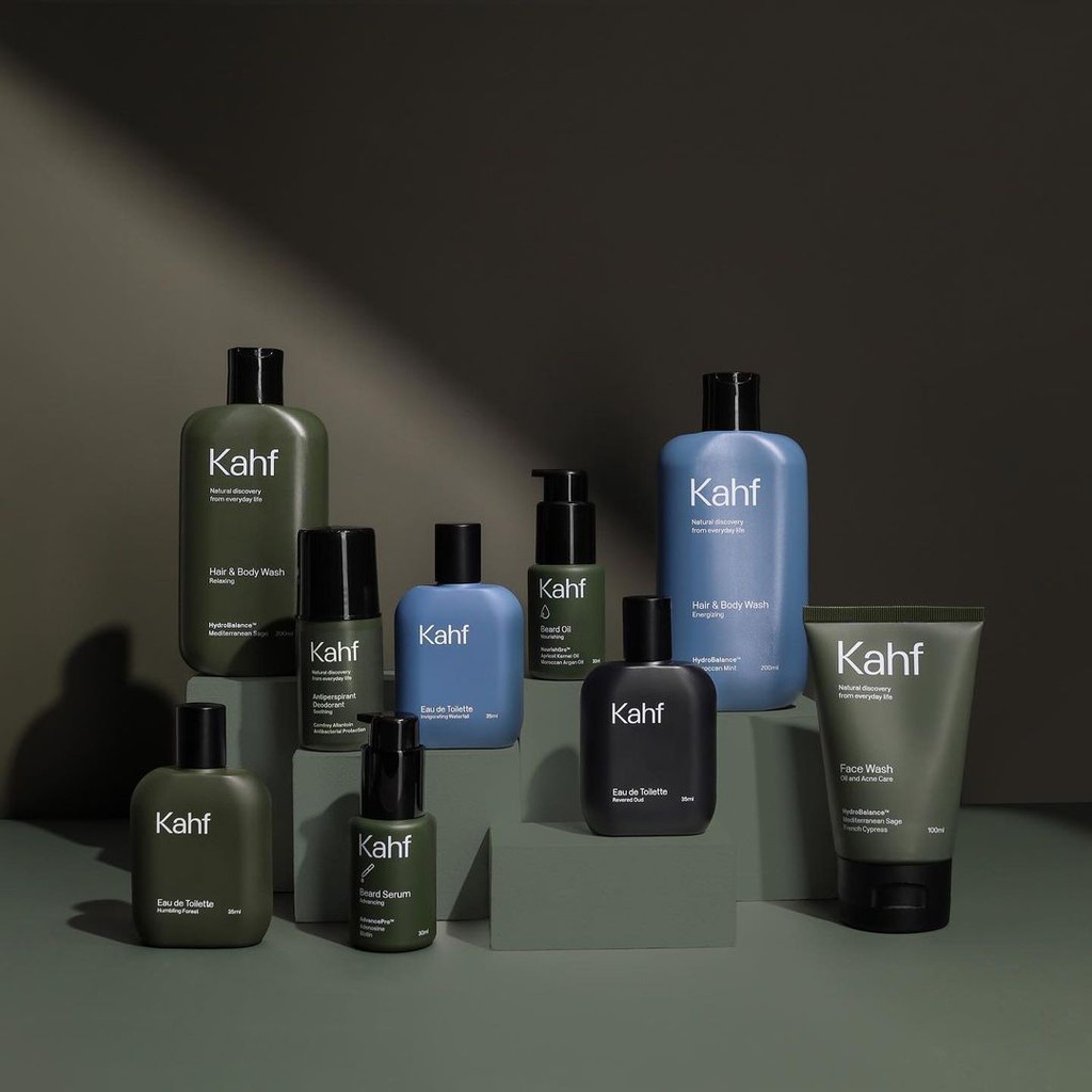 KAHF Skincare Men | Pria ( Face Hair Body Wash | SHAMPOO | Deodorant | BEARD  )